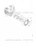 Embrayage, Carter de ventilateur pour Stihl BT 131
