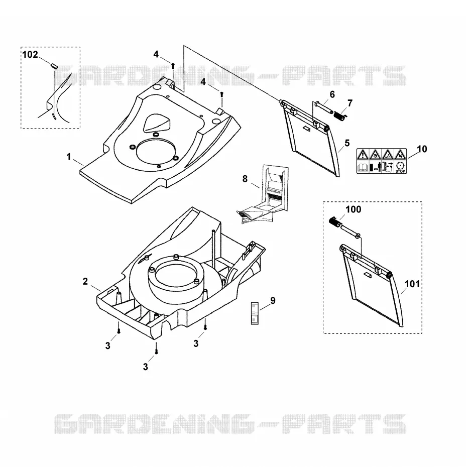 B - Carter Stihl Tondeuses Tondeuses VIKING : MB MB 400  MB 400