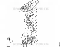 Engrenage de commande des couteaux (24.2005) pour Stihl HL 45