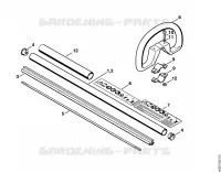 Tube complet, Poignée circulaire pour Stihl HL 45