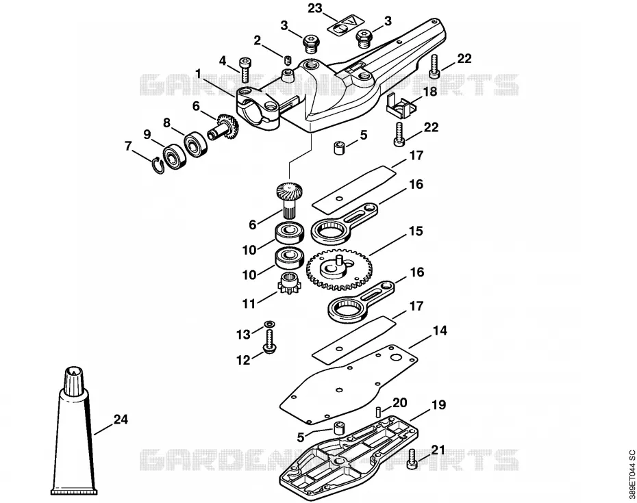 Réducteur 0° Stihl Combisystèmes et multisystèmes Combisystèmes et multisystèmes Outils CombiSystème HL-KM 0°  HL-KM 0°